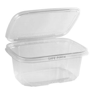 ANCHOR 32 OZ HINGED CONTAINER 6"X7" TAMPER EVIDENT PET 200/CS TE6732