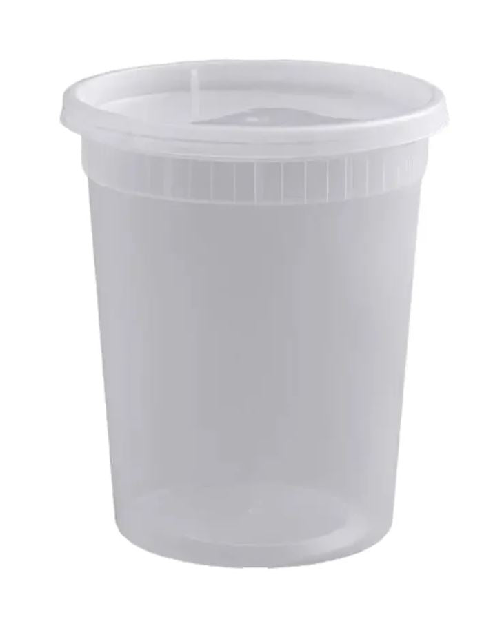 DELI CONTAINER 32 OZ COMBO MICRO HVY (TRI-PAK) 240/CS TD40032 (WT22.46 X L23 X W15 X HT18)