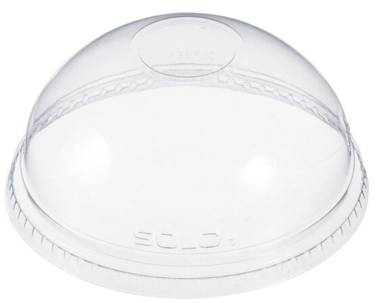 PLASTIC DOME NO/HOLE LID FIT 12-24 OZ 1000/CS 24LCD DNR626/3198DL