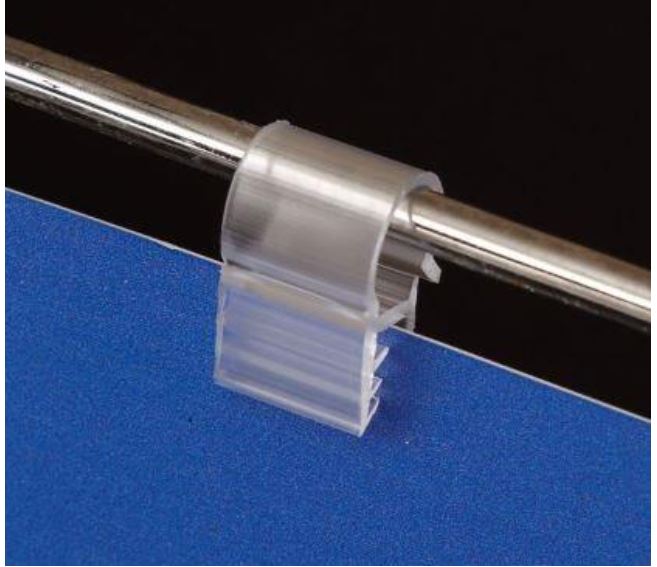 CLIP 1/2" WIDE GRIPPER WIRE FLUSH SIGH HOLDER