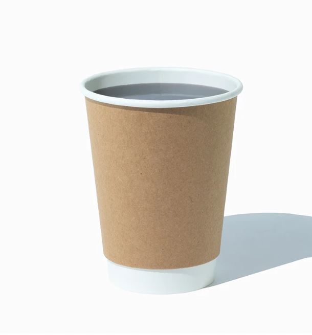 COFFEE CUP 12 OZ KRAFT DOUBLE WALL HOT CUP 500/CS  EHCDW12-K