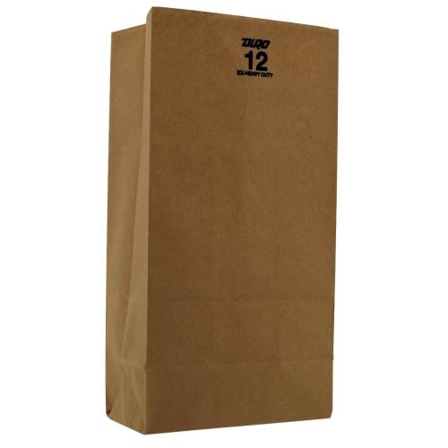 PAPER BAG #12 EXTRA HEAVY BROWN 400/CS 71012