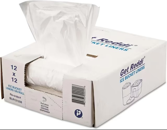 ICE BAG BUCKET 12X12 6 MIC HD CLEAR 1000/CS BLR121206