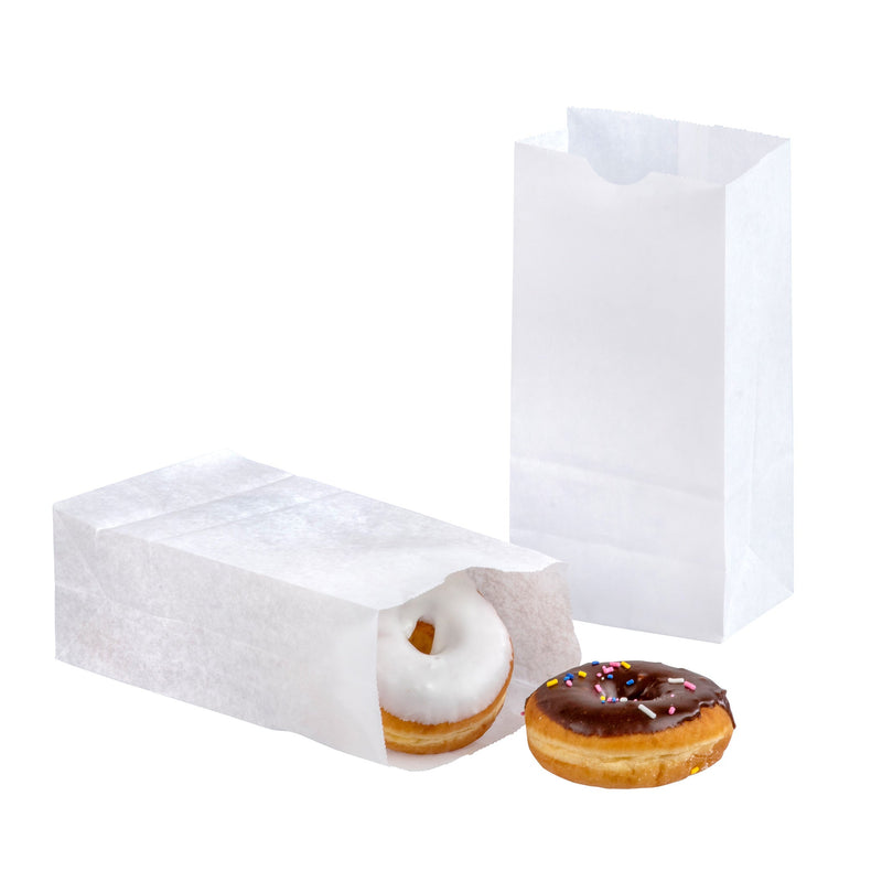 PAPER BAG 4# WET WAXED PLAIN WHITE 1000/CS 1413