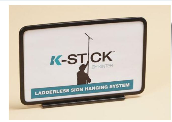 SIGN HOLDER 7X11 METAL  MAGNETIC BASE -BLACK