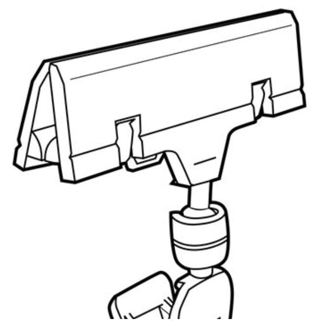 CLIP SIGN HOLDER 4 "L X 3" CLEAR