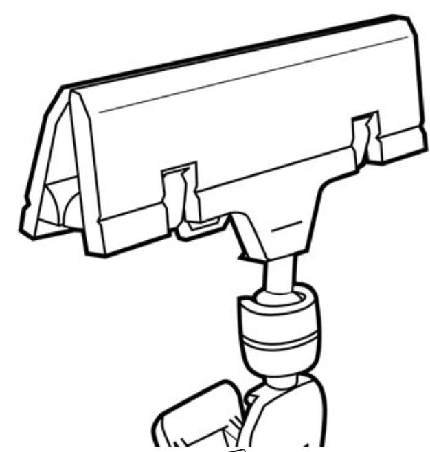 CLIP SIGN HOLDER4"LX3"W CLIP ON KNUCKLE BLACK