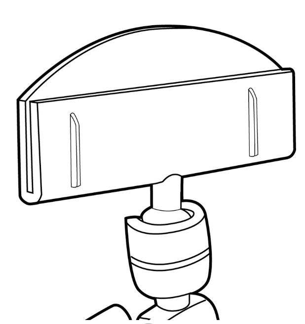 CLIP SIGN HOLDER 4"LX2"W