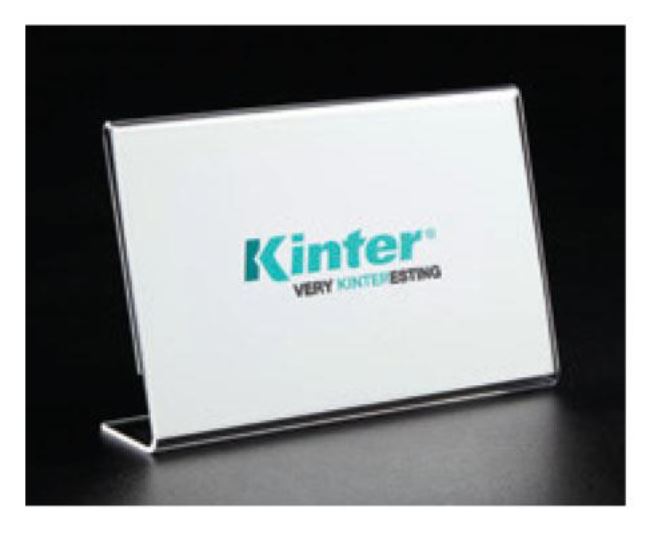 SIGN HOLDER 5-1/2"X3-1/2" SLANTBACK CLEAR