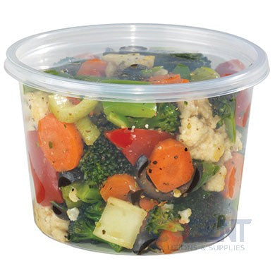 DELI CONTAINER 16 OZ CLEAR 500/CS PLACON RD 16C