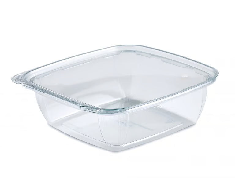 PLACON 32 OZ CLEAR  SALAD BOWL MED TAMPER EVIDENT HINGED CLEAR 132/CS SBM-32FLT/213792