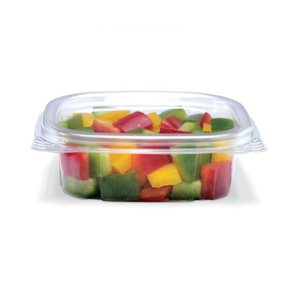 CS 04 CRYSTAL 4 OZ HINGED CONTAINER 400/CS CS04