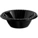 PLASTIC 12 OZ BOWL HVY WEIGHT BLK 8/125