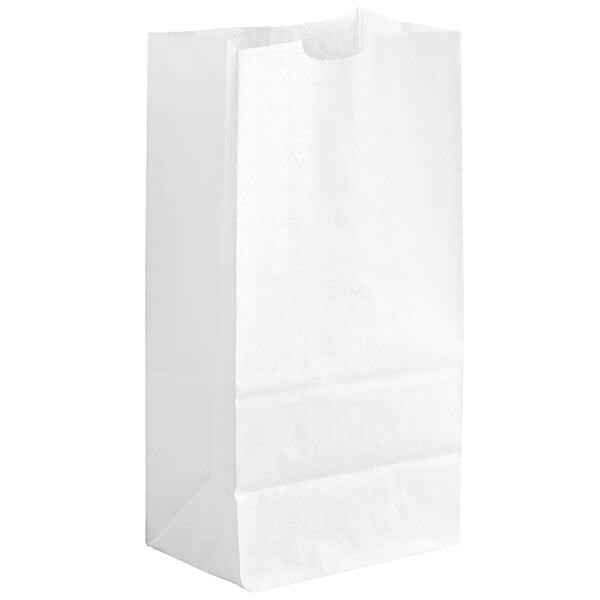 PAPER BAG 6# WET WAXED PLAIN WHITE 1000/CS 1417