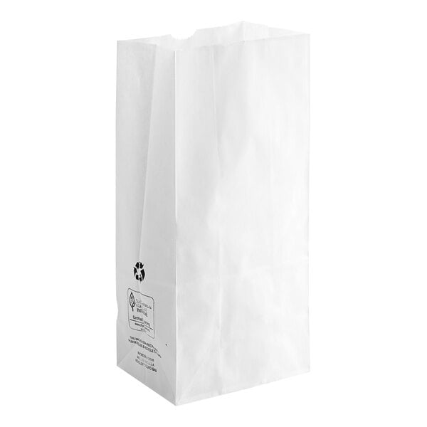PAPER BAG 12# WHITE 500/CS DURO