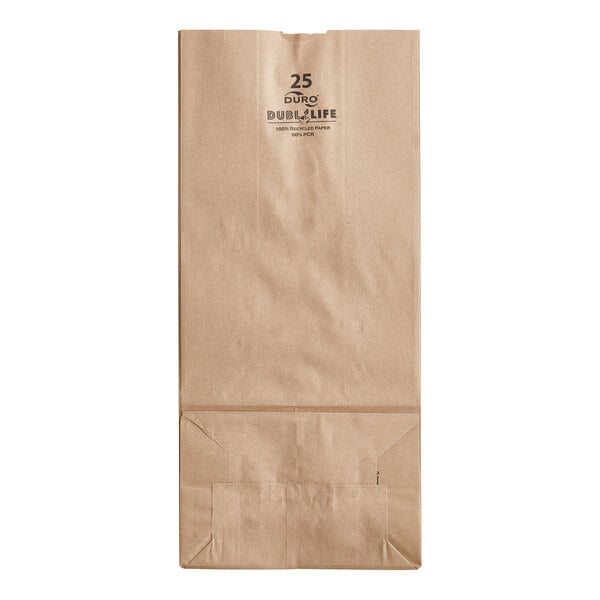 PAPER BAG 25# TALL KRAFT PAPER 500/CS