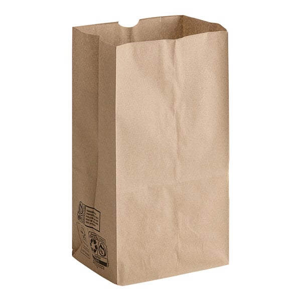 PAPER BAG 25# KRAFT 500/CS DURO 80798