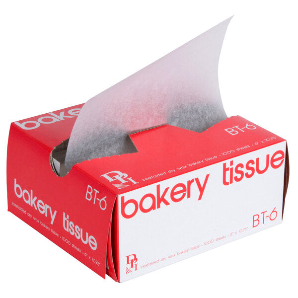 WAX PAPER 6"X10.75 BAKERY TISSUE 10,000/CS BT-6