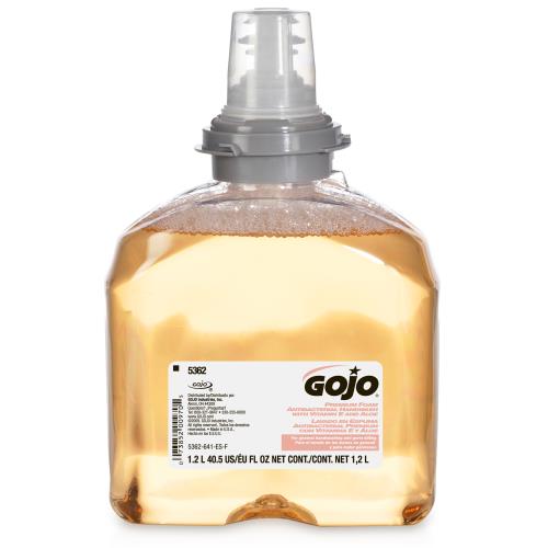 CLEANER FOAM ANTI-BAC W/VIT E & ALOE 5362-02 1200-MIL GOJO PREMIUM 2/BAGS
