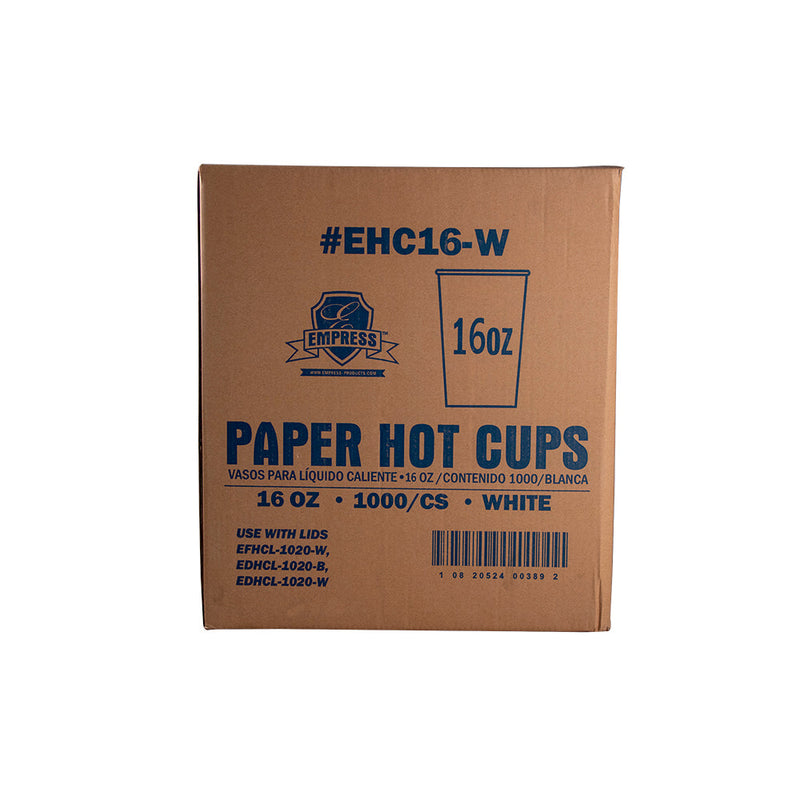 COFFEE CUP 16 OZ WHITE 1000/CS EM