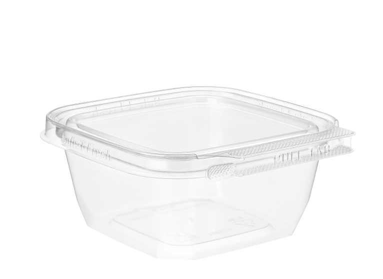 INLINE 12 OZ SQUAREWARE HINGED CONTAINER TS4012 288/CS