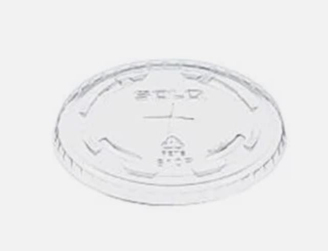 PLASTIC LID FITS 9 OZ 10 OZ  1000/CS 610TS W/HOLE