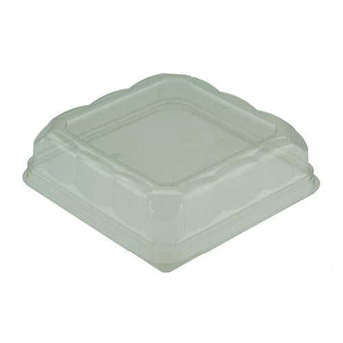 BROWNIE DOME LID 6X6 CLEAR PET 195/CS