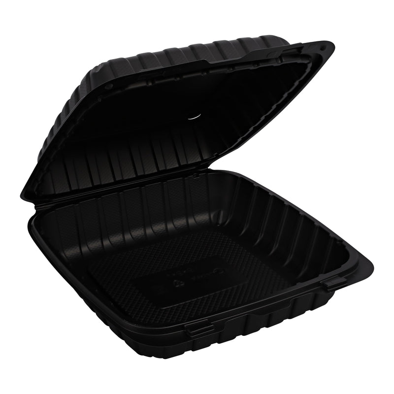 EARTH HINGED MINERAL 9X9X3 1-COMP BLACK 150/CS EPPHLB-91