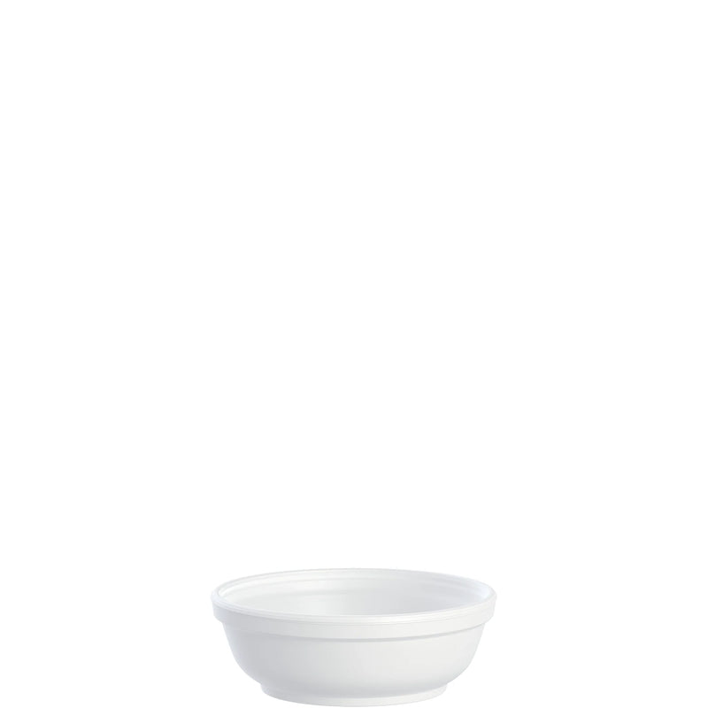 DART 6B20 6 OZ INSULATED WHITE FOAM CONTAINER 1000/CS 6B20