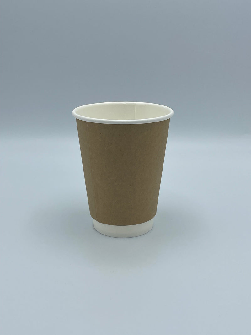 COFFEE CUP 12 OZ KRAFT DOUBLE WALL HOT CUP 500/CS  EHCDW12-K