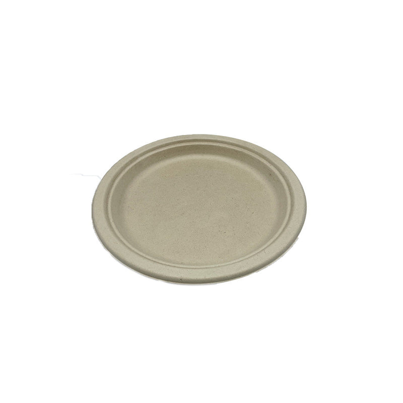 PLATE 9" BIODEGRADABLE HEAVY WHITE 500/CS