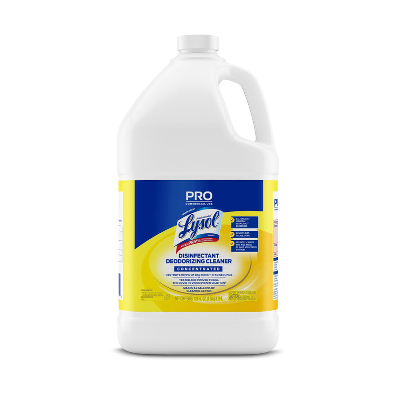 LYSOL DEODORIZING CLEANER 128 OZ CONCENTRATE LEMONT SCENT 4/CS 99985