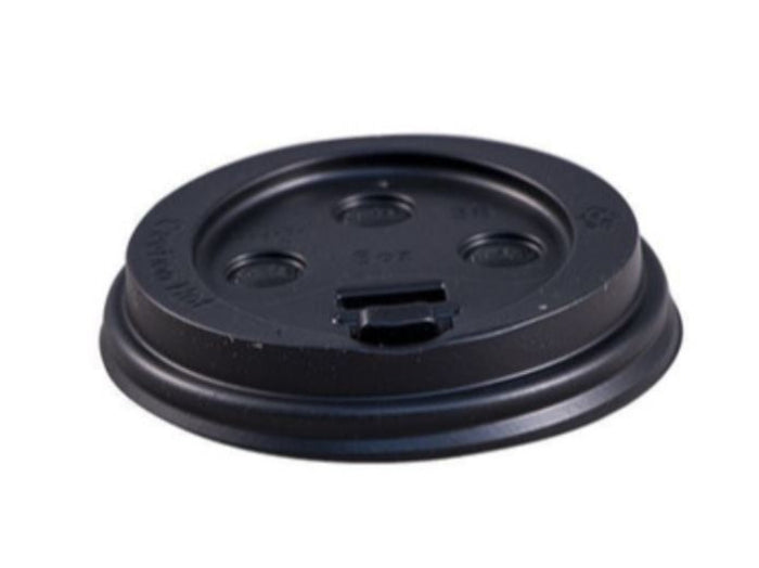COFFEE 8 OZ BLACK DOME LID 1000/CS EDHCL-8-B