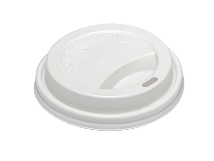 COFFEE 8 OZ WHITE DOME LID 1000/CS TL38R2/EDHCL-8-W