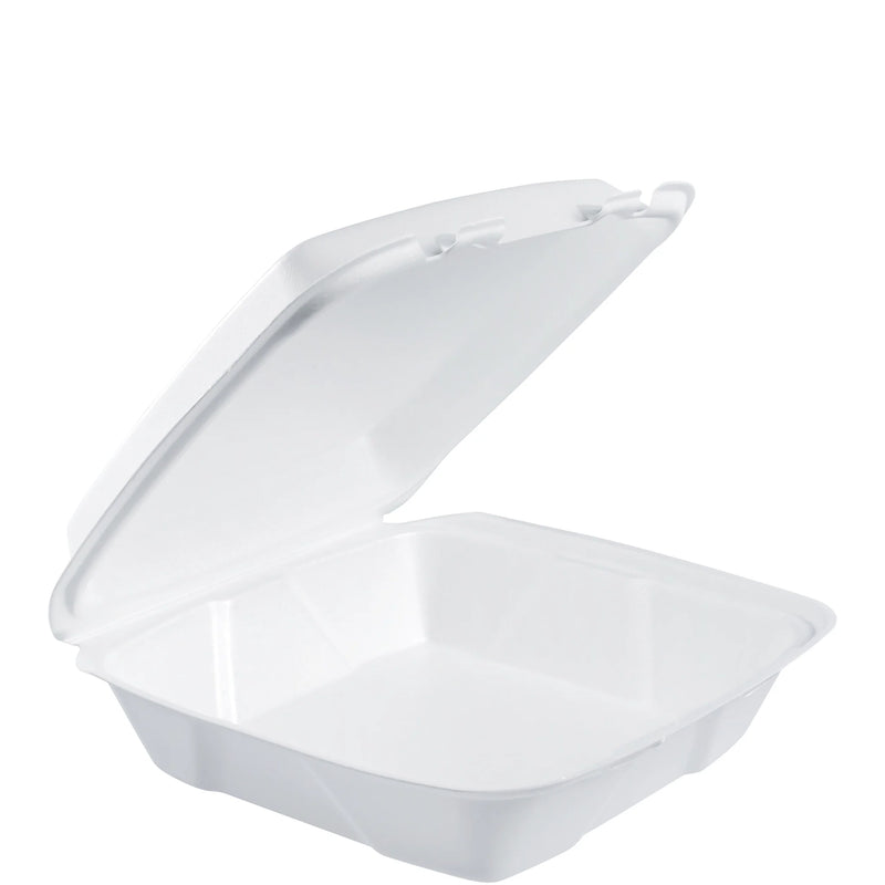 CARRYOUT 9X9 1 COMP  FOAM HINGED CONTAINER 200/CS 90HT1R