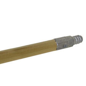 HANDLE 60"X1" WOODEN  HANDLE W/METAL THREADS 97060