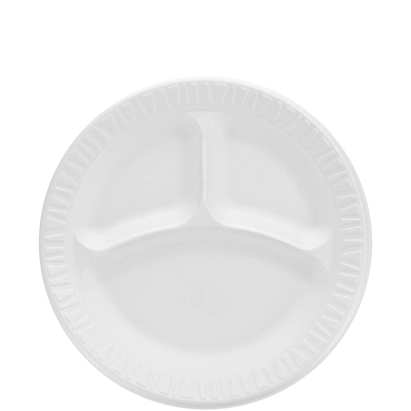 PLATE 9" FOAM 3-COMP DW2210 500/CS