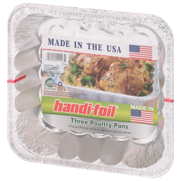 ALUM 9 3/8x 9 3/8 x 2 3/8 POULTRY PAN  4031-35-200 200/CS