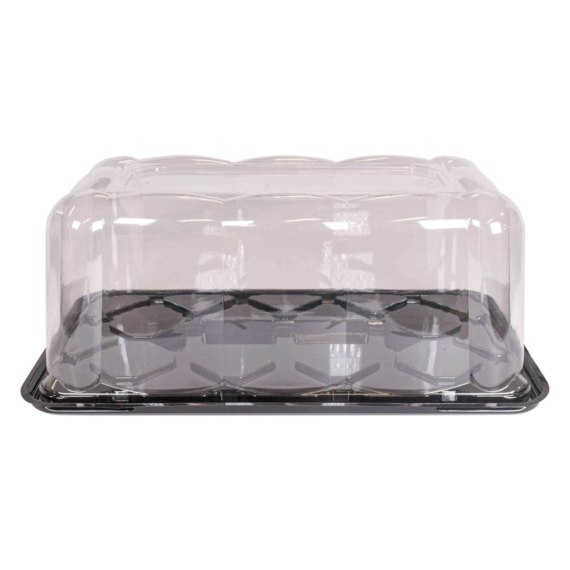 BAR CAKE 12" BLACK BASE W/4.5" SCALLOPED DOME 100/CS BC12-D