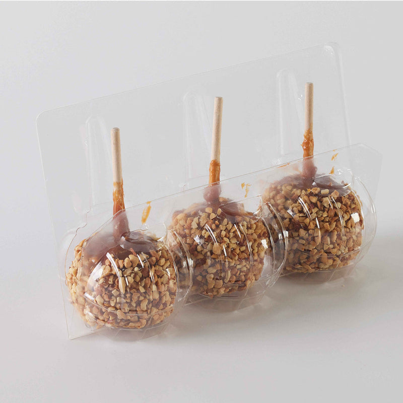 APPLE CARAMEL 3 PACK TRAY 9-1/4X5-7/8X2-7/8 750/CS