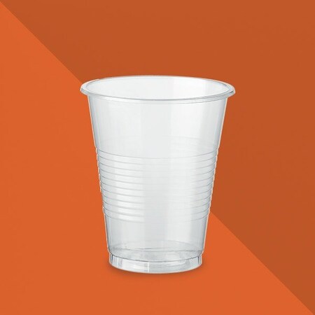 PLASTIC 9 OZ CLEAR CUP WRAPPED 501203