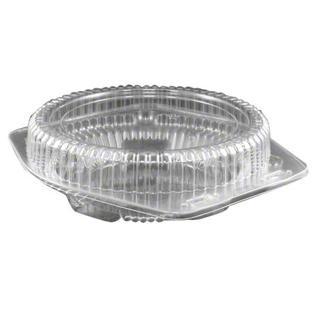 LBH-881 HINGED PIE COUNT 8" ROUND 100/CS SHALLOW (9-3/8"X8-7/8"X2-3/4")