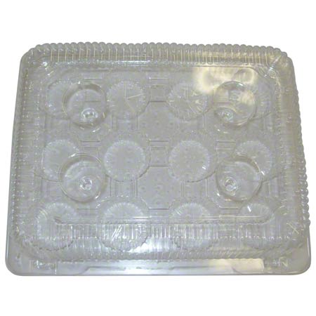 LBH-9222 12" MUFFIN CUP CAKE HINGED 100/CS