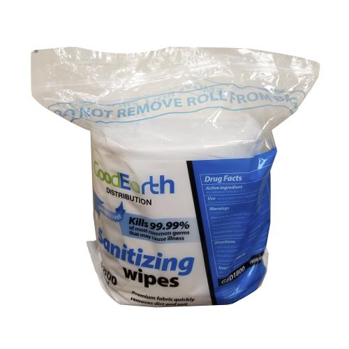 WIPES SANITIZING GYM WIPE 5X8 WHITE ON A ROLL 2/1800 H2100001