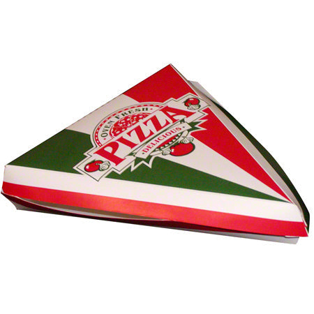 CARRY OUT 9" PIZZA HINGED SLICE BOX 2 COLOR 200/CS 9856