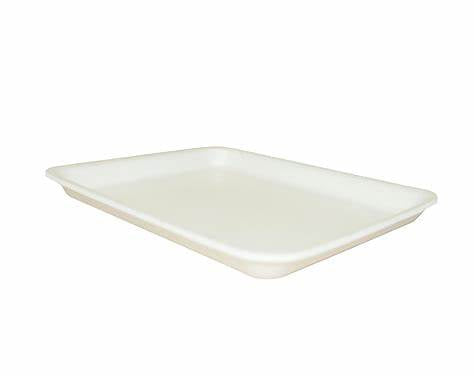 FOAM TRAY 8H WHITE 10X8X1-1/8 400/CS