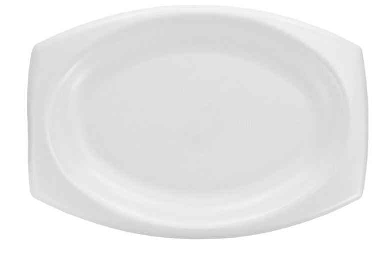 FOAM 11" OVAL PLATTER 500/CS