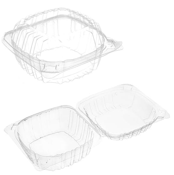 DP- 6X6 CLAMSHELL HINGED CONTAINER 6X6X2.85 375/CS 38286