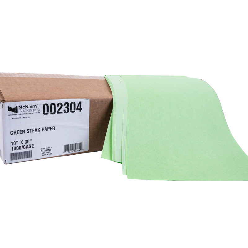 STEAK PAPER 10X30 GREEN 1000/CS