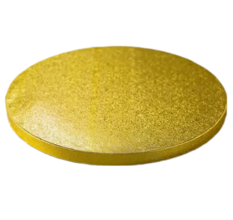 BAKING 10" ROUND GOLD CAKE DRUMS 12/CS WPDRM10G